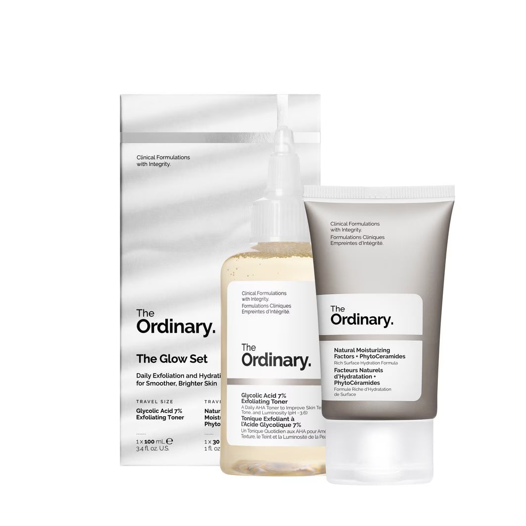 The Ordinary Glow Duo Éclat – Coffret Toner + Crème Hydratante
