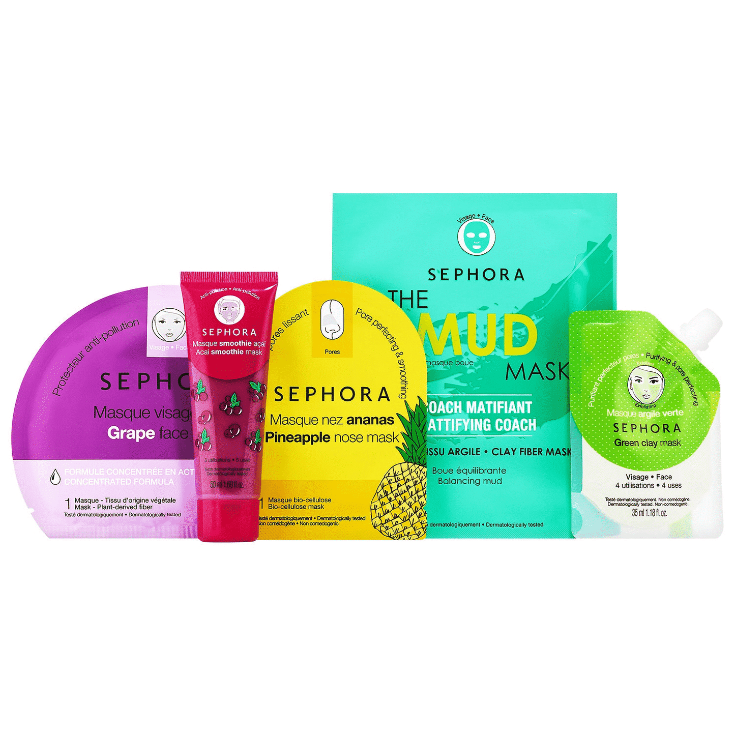 Sephora Kit De 5 Masques Visage - The Tropical Set Wild Wishes