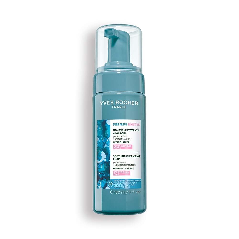 Yves Rocher Pure Algue Mousse Nettoyante 150ml - Purifie & Rafraîchit Peaux Mixtes | BintaBeauty