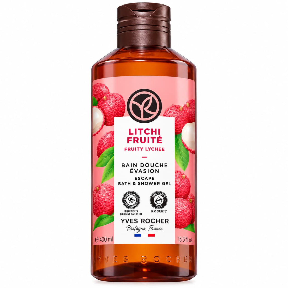 Yves Rocher Bain Douche au Litchi 400ml | BintaBeauty