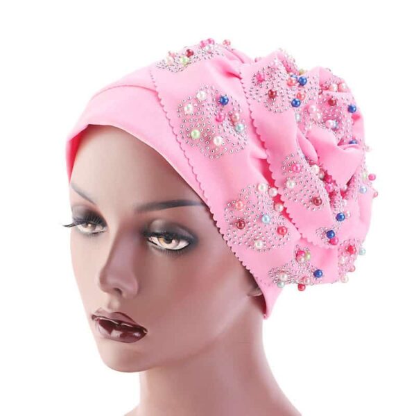 Bonnet Chapeau Perlé en Fleur Chic