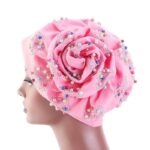 Bonnet Chapeau Perlé en Fleur Chic – Image 2