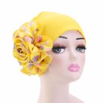 Bonnet Chapeau en Fleur imprimée Chic