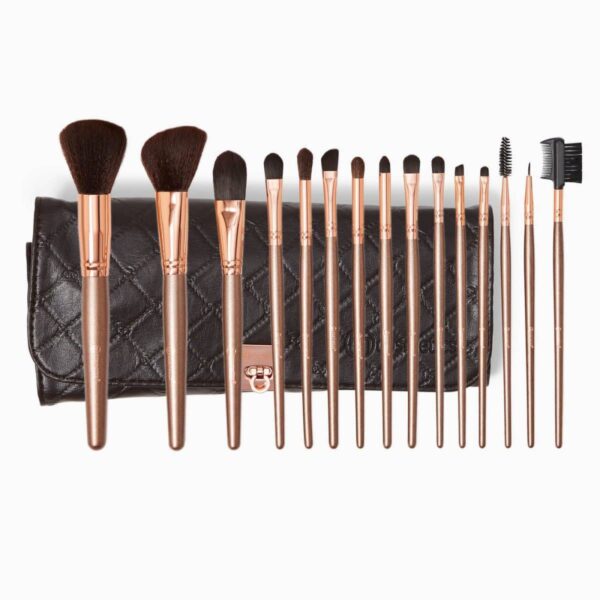 Set de 15 pinceaux Rose Gold - BHCosmetics
