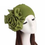 Bonnet Chapeau Fleur uni en fibre de bamboo Chic – Image 16