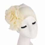 Bonnet Chapeau Fleur uni en fibre de bamboo Chic – Image 4