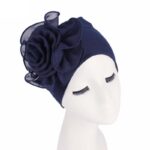Bonnet Chapeau Fleur uni en fibre de bamboo Chic – Image 7
