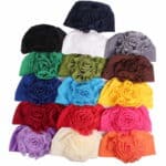 Bonnet Chapeau Fleur uni en fibre de bamboo Chic – Image 2