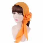 Foulard en Crêpe avec Fleur détachable – Image 3