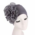 Bonnet Chapeau Fleur uni en fibre de bamboo Chic – Image 8