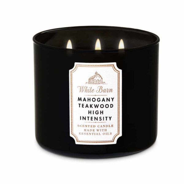 Bougie Parfumée Mahogany Teakwood High Intensity - Bath & Body Works