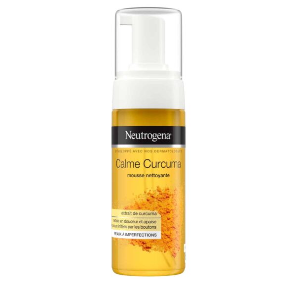 Neutrogena Calme Curcuma : mousse nettoyante