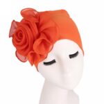 Bonnet Chapeau Fleur uni en fibre de bamboo Chic – Image 12
