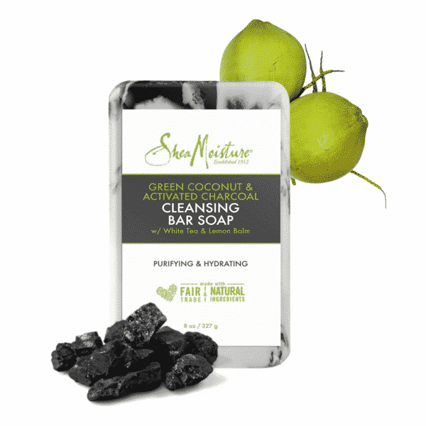 SheaMoisture Green Coconut & Activated Charcoal Cleansing - Savon