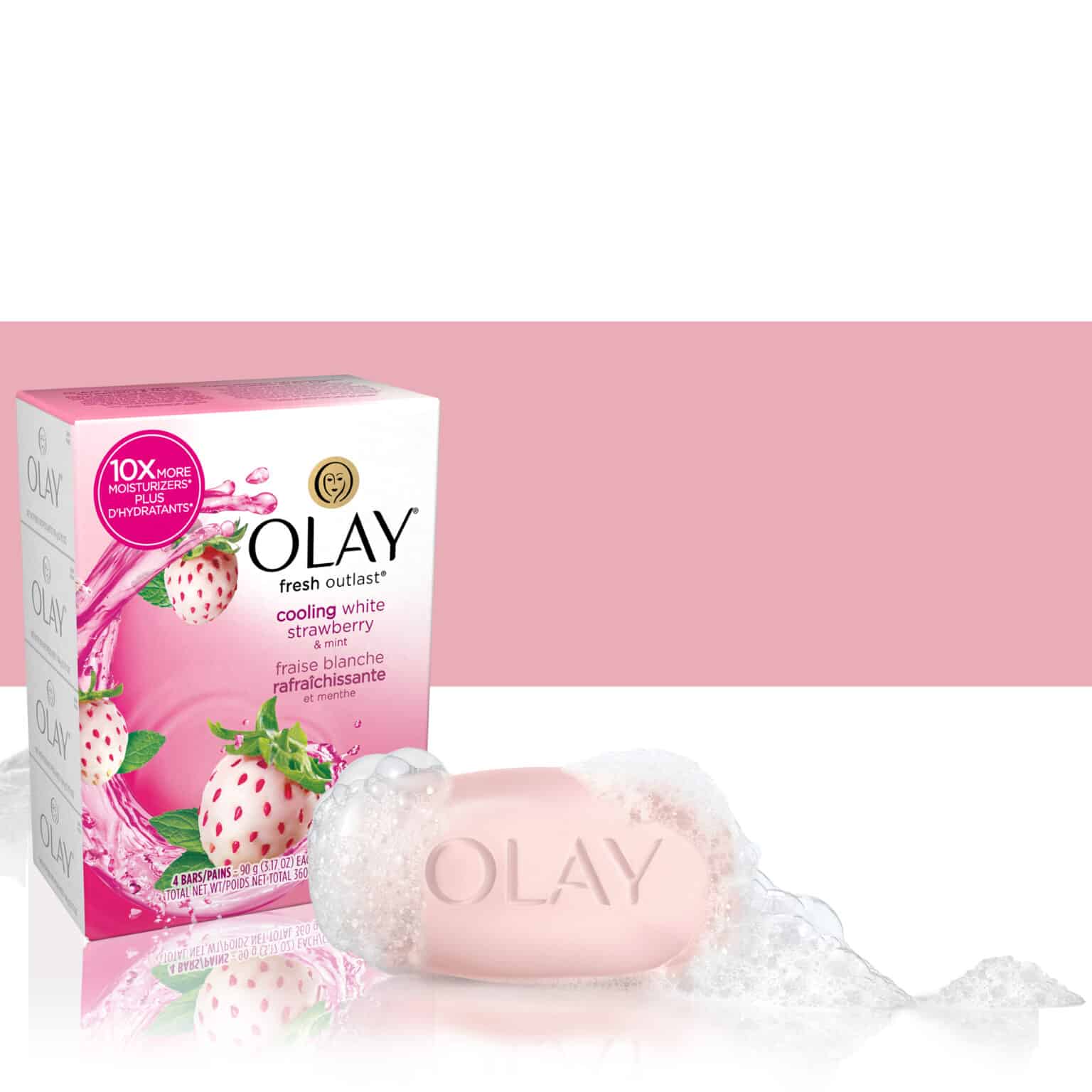 Olay Fresh Outlast Savon Fraise blanche & Menthe – Image 1