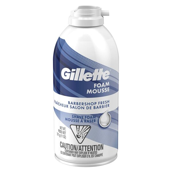 Gillette Mousse à raser Barbershop Fresh