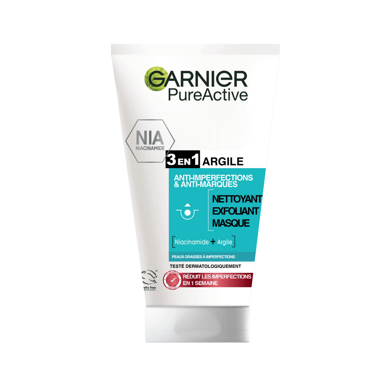 Skinactive Pure Active 3 en 1 Nettoyant profond 3 en 1 Garnier – Image 1