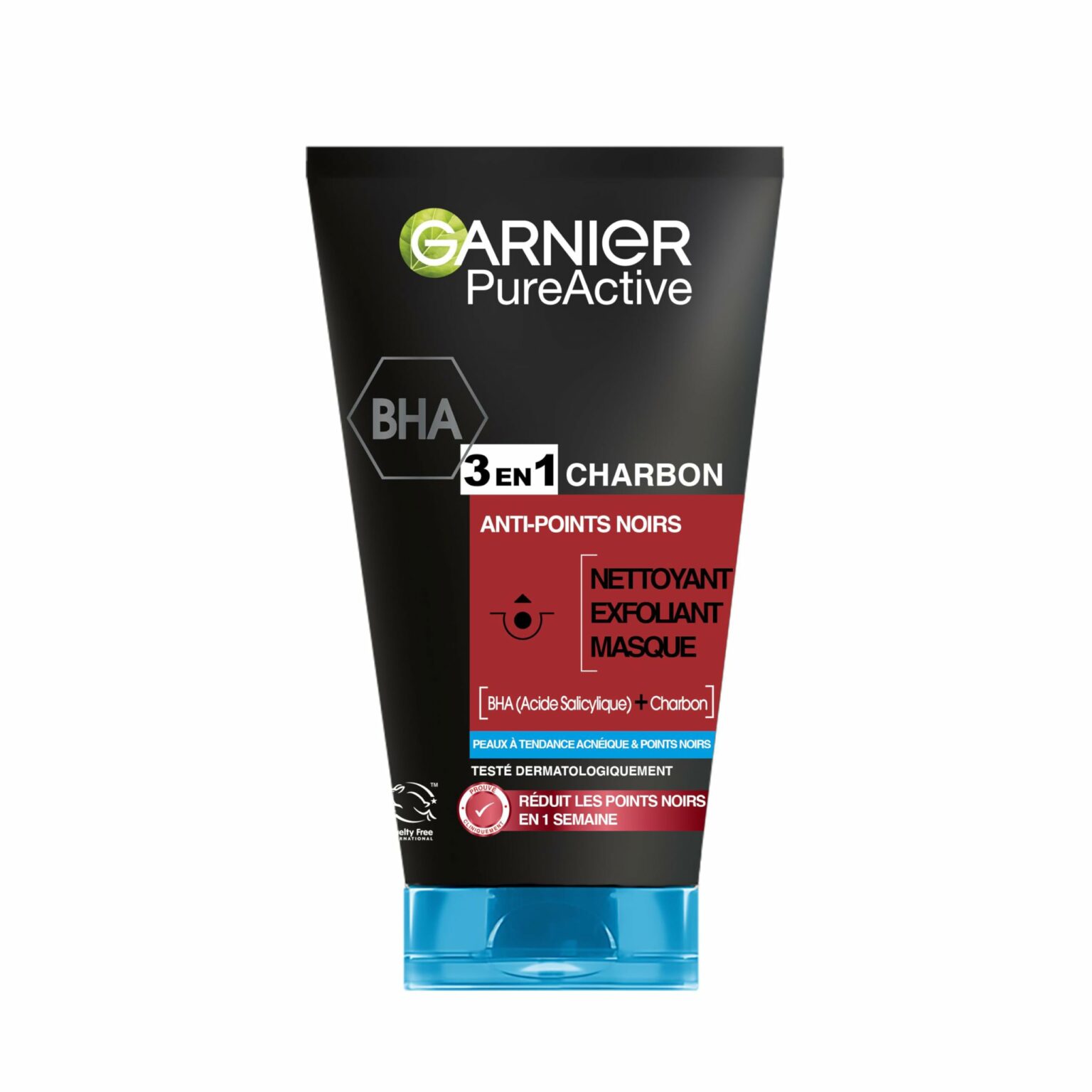 Nettoyant 3 en 1 charbon anti-points noirs incrustés Garnier – Image 1
