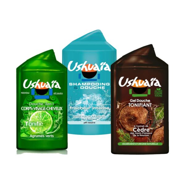 Ushuaïa Gels Douche Trio pour Homme