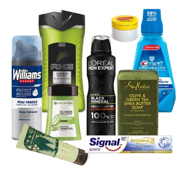 Coffret corps et visage pour Homme - 9 produits