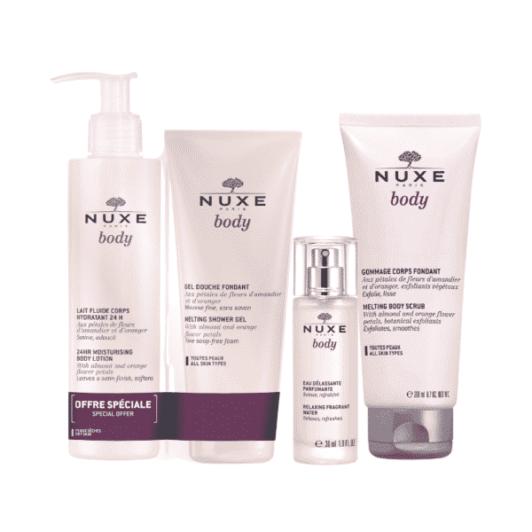 Nuxe Body Gel douche, Gommage, Lait Fluide Corps & Parfum