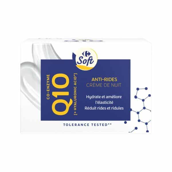 Carrefour Soft Crème de nuit anti-rides Q10