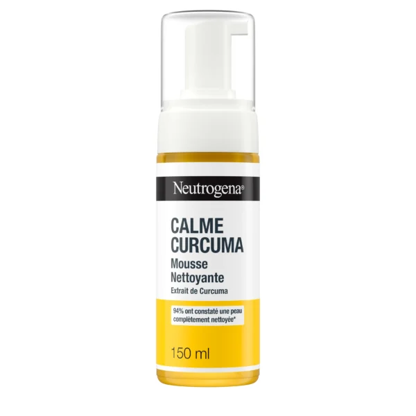 Neutrogena Calme Curcuma : mousse nettoyante