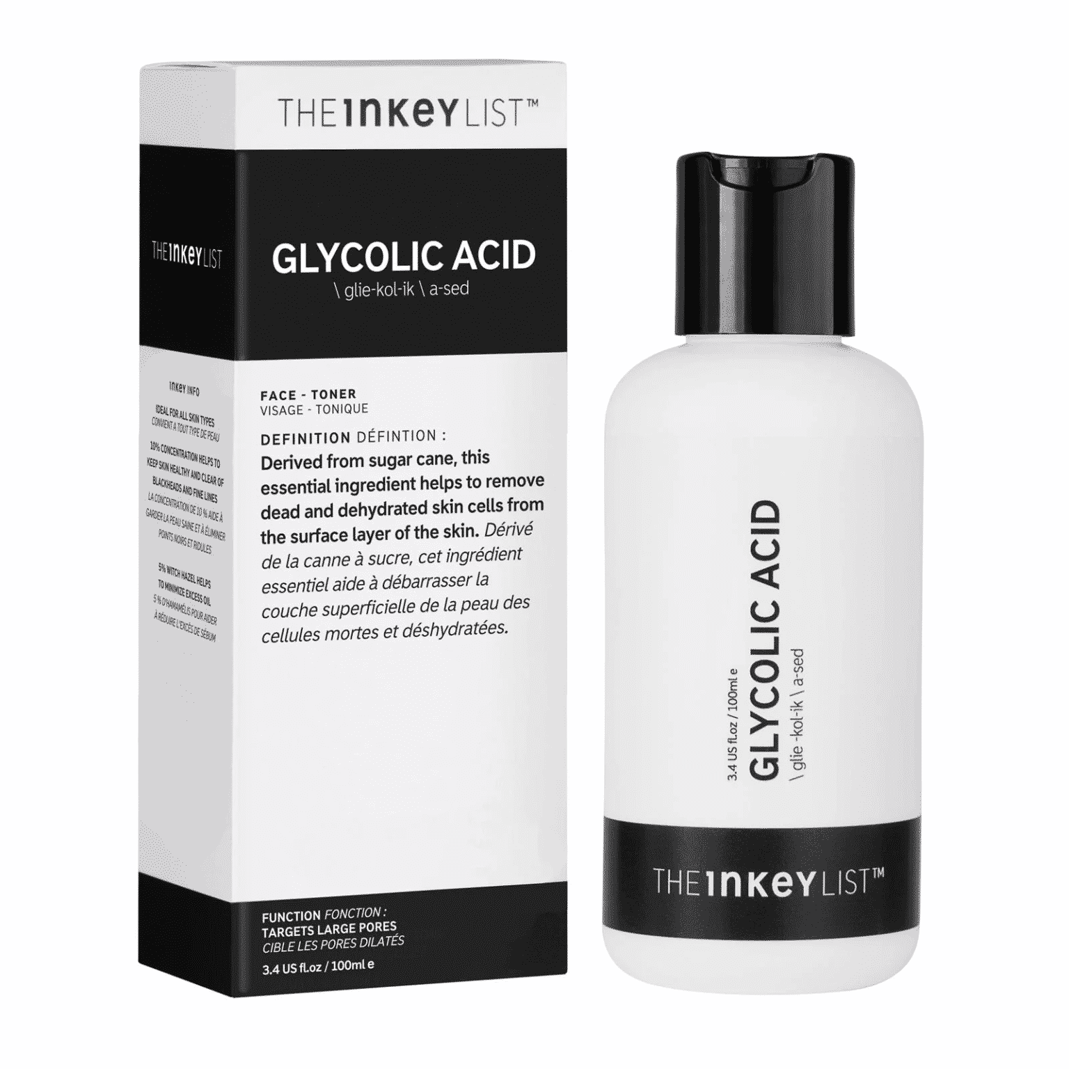 The INKEY List Glycolic Acid Liquid Toner 100ml – Image 1