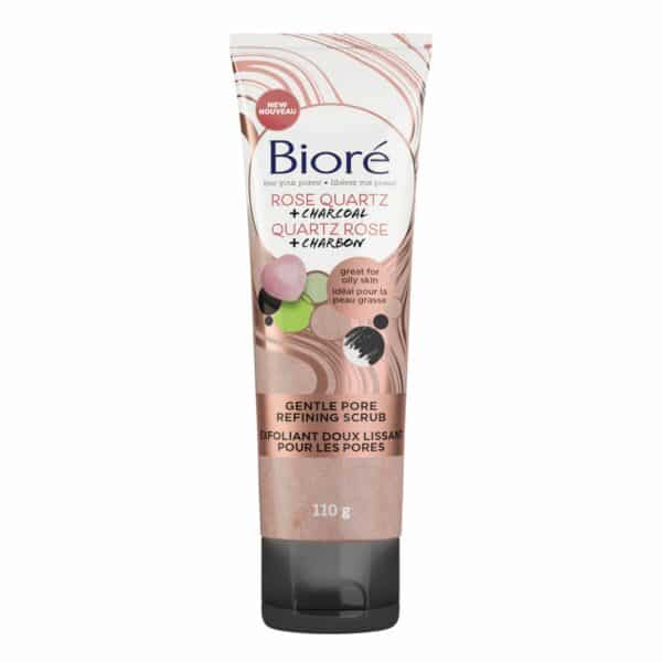 Bioré Exfoliant Réducteur De Pores Quartz Rose + Charbon