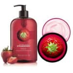 The Body Shop Gamme Fraise Gel Douche & Beurre Corporel