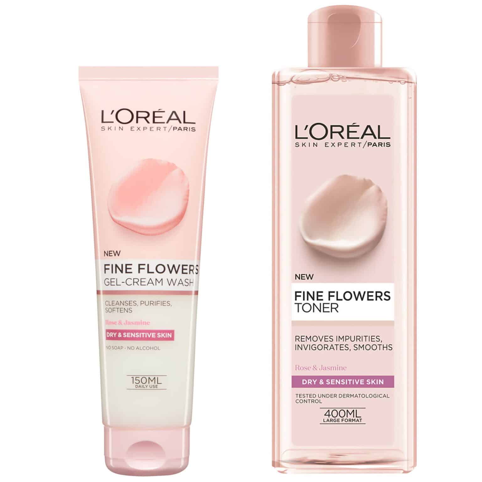L'oréal Paris Fleurs Rares - Gel nettoyant & lotion tonique – Image 1