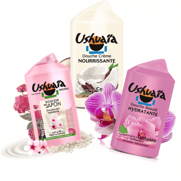 Ushuaïa Gels Douche Trio Orchidées, Riz, Coco