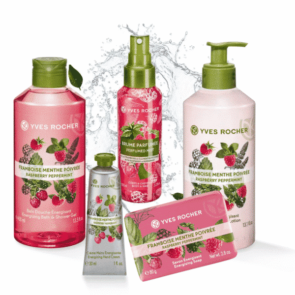 Yves Rocher Gamme Framboise & Menthe Poivrée