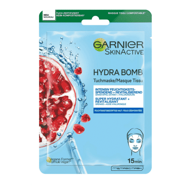 Garnier SkinActive Masque Tissu Grenade Hydratant & Repulpant