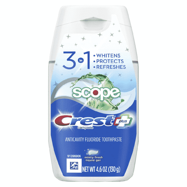 Crest Complete Plus Scope 3-In-1 Dentifrice Gel Blanchissant
