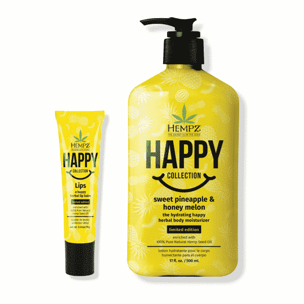 Hempz Hydratant Corporel Ananas et Melon + Baume à lèvres Offert