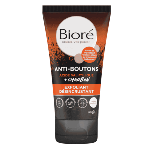 Bioré Exfoliant désincrustant anti-boutons au charbon + acide salicylique