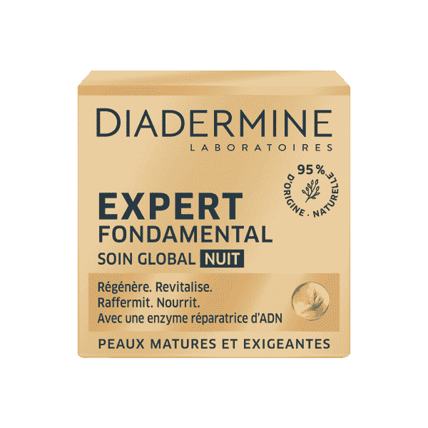 Diadermine Expert Fondamental - Crème de Nuit Visage Anti-âge