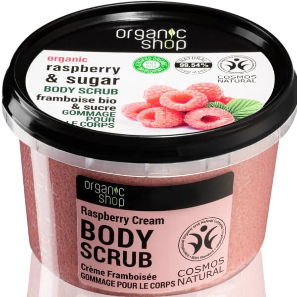 Organic Shop Body Scrub Raspberry & Sugar gommage doux corps