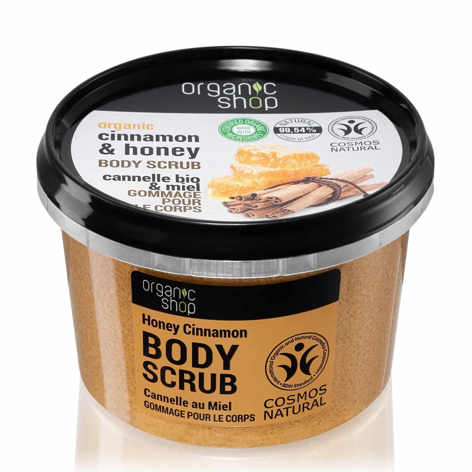 Organic Shop Organic Cinnamon & Honey gommage doux corps – Image 1