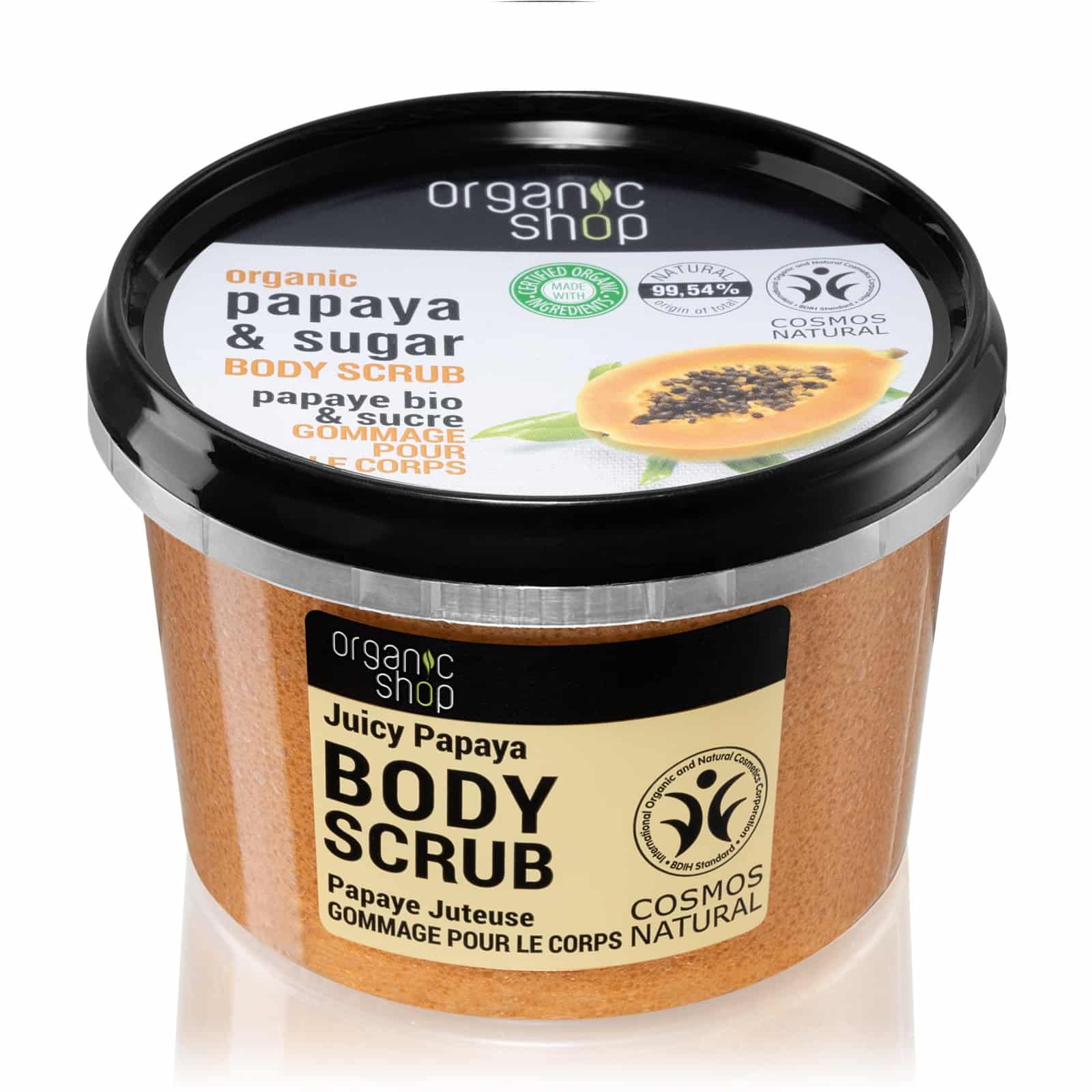 Organic Shop Organic Papaya & Sugar gommage corps au sucre