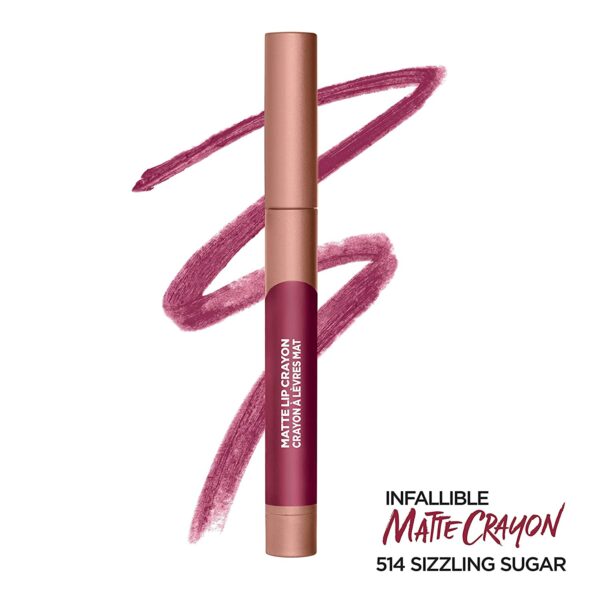 L'Oreal Paris Infallible Matte Lip Crayon, Sizzling Sugar