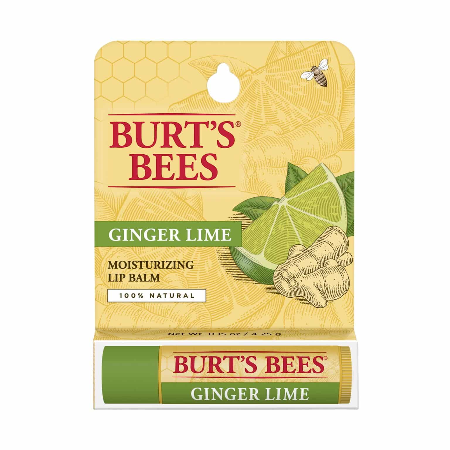 Burt's Bees Baume à lèvres Gingembre & Citron – Image 1