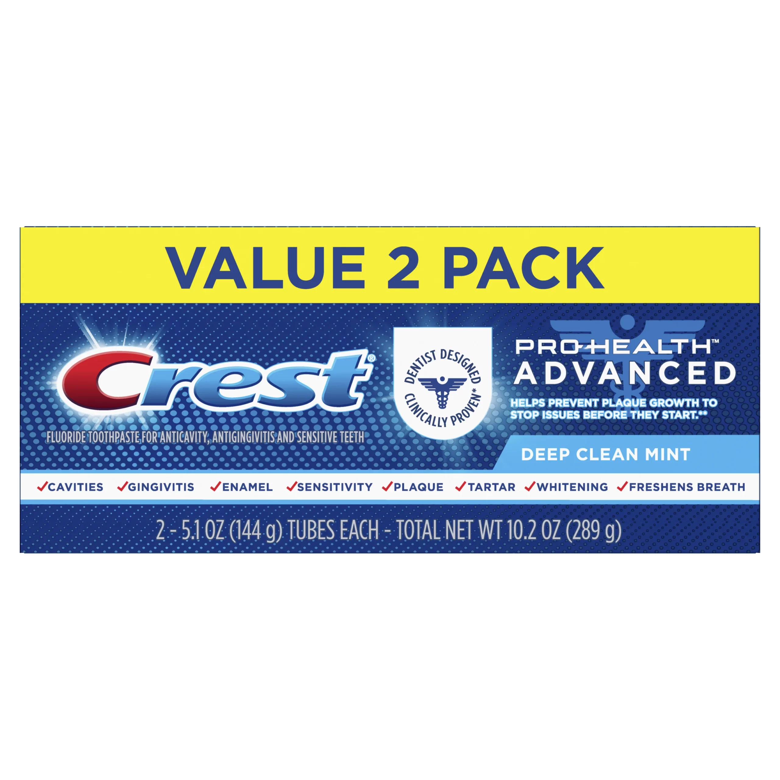 Crest Deep Clean Toothpaste Mint Crest Pro-Health Advanced - Dentifrice Blanchissant Menthe – Image 1