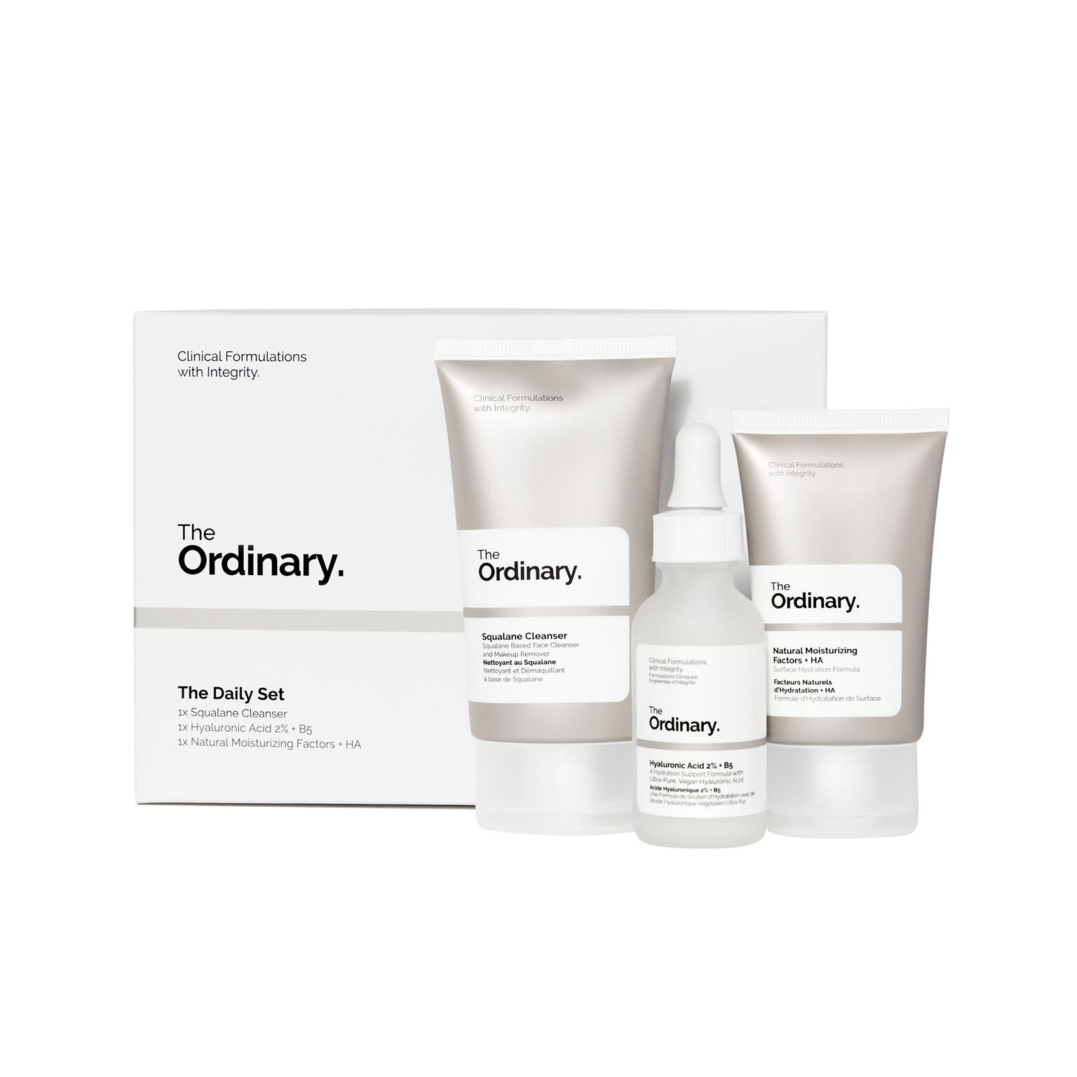 The Ordinary, Le Set Quotidien Coffret Soin Visage x 3pcs – Image 1