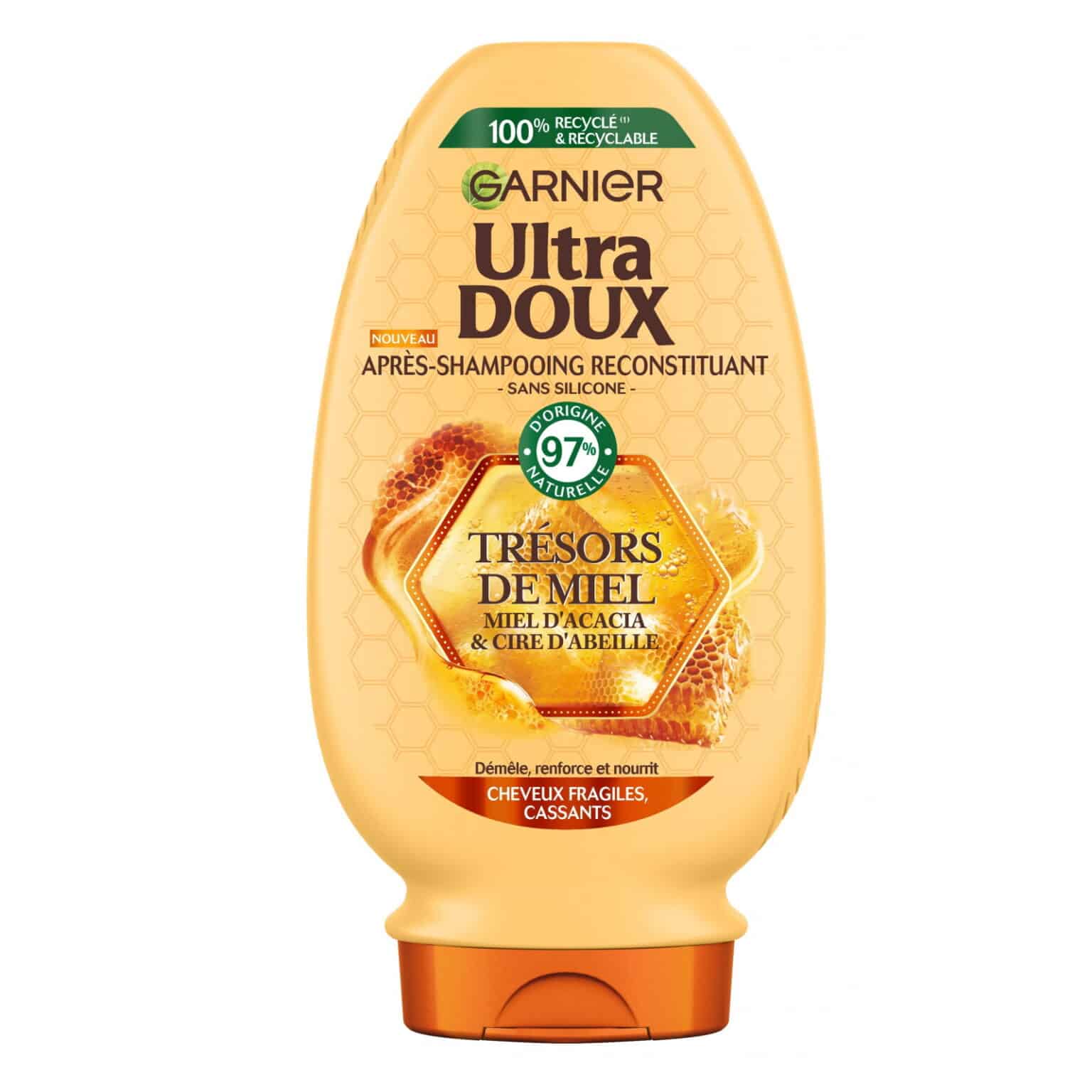 Garnier Ultra doux Après-Shampooing Reconstituant Trésors de Miel – Image 1