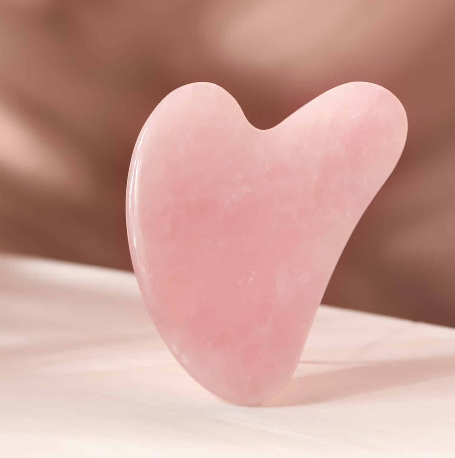BintaBeauty Gua Sha Quartz Rose Visage Et Cou jade – Image 3