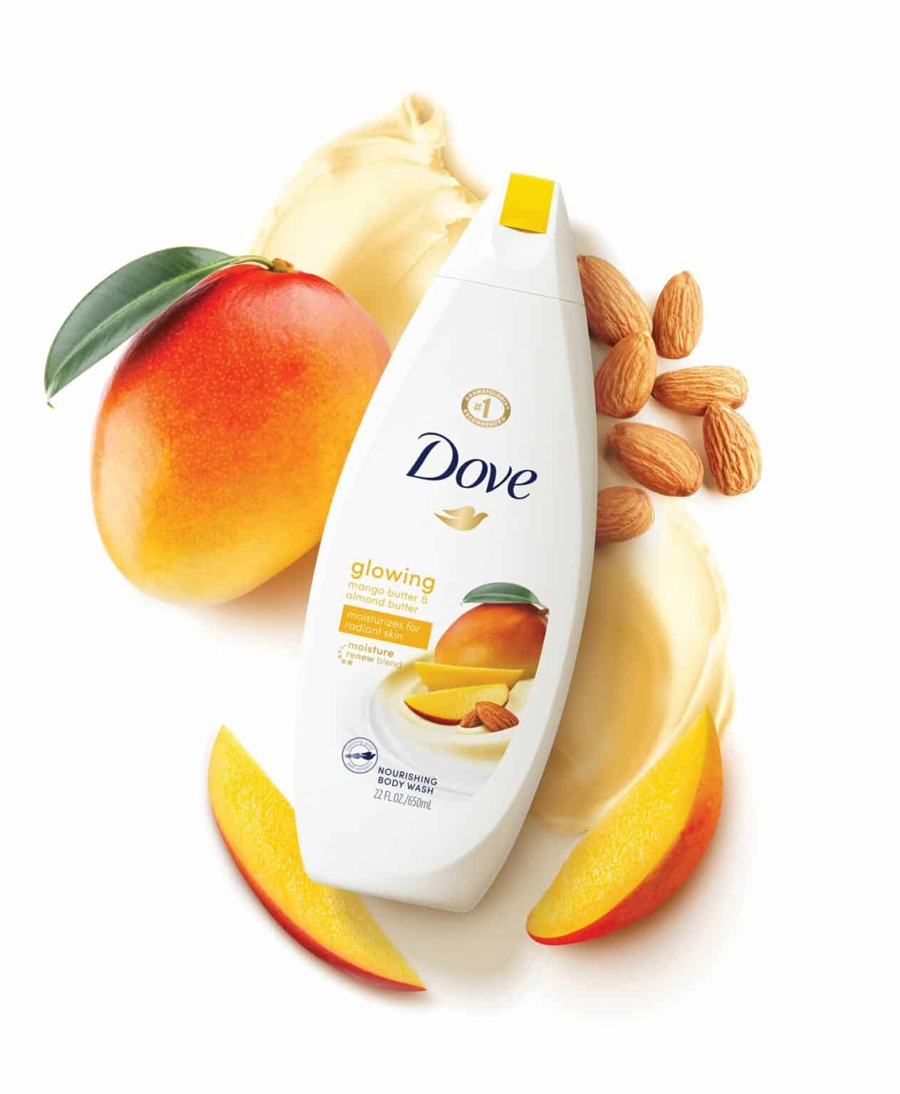 Dove Glowing Body Wash Gel douche Mangue & Beurre d'amandes – Image 2
