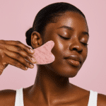 BintaBeauty Gua Sha Quartz Rose Visage Et Cou jade