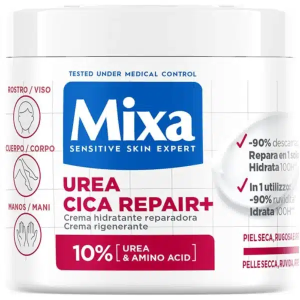 Mixa Expert Peau Sensible Crème Lissante Cica Réparation